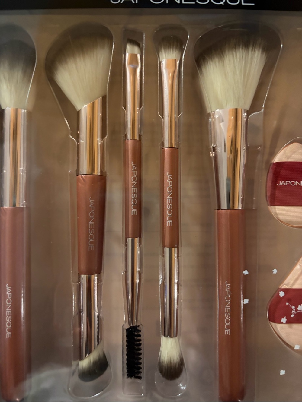 JAPONESQUE 8-Piece Complexion Brush Kit - Rose Gold - Picture 4 of 6